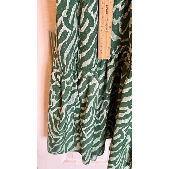 NWOT JACQUELINE ZEBRA PRINTED PUFF SLEEVE MIDI DRESS BY BEULAH WOMEN’S SMALL - Picture 11 of 13